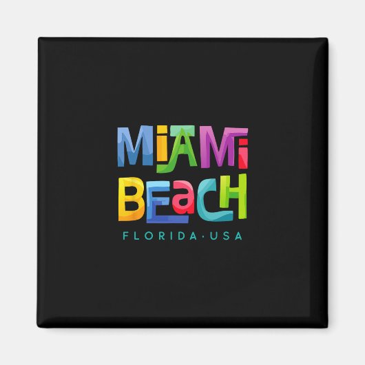 Aimant Plage de Miami (Devant)