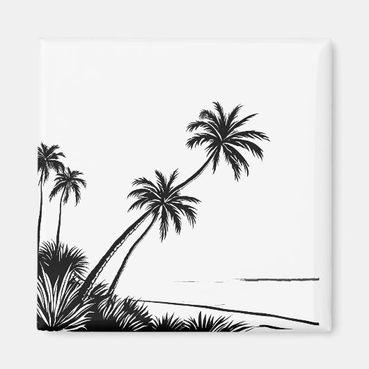 Aimant Plage de Palm (Devant)