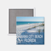 Aimant Plage de Panama City Floride , Vintage (Recto/Verso)