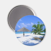 Aimant Plage de Paradise (Recto/Verso)