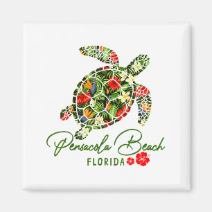 Aimant Plage de Pensacola Floride Tortue de mer Tropical