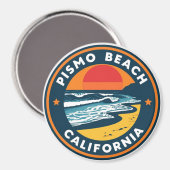 Aimant Plage de Pismo, Californie (Recto/Verso)