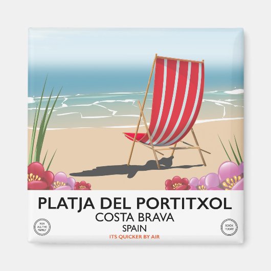 Aimant Plage de Portitxol, Costa Brava, Espagne (Devant)