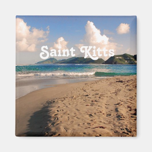 Aimant Plage de Saint-Kitts (Devant)