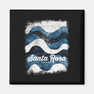 Aimant Plage de Santa Rosa Floride Surf vintage Océan