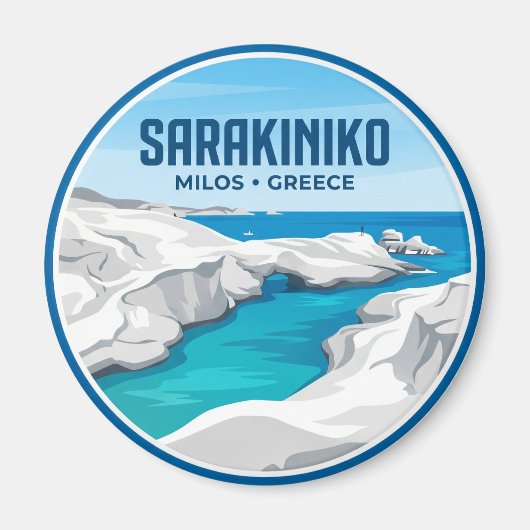Aimant Plage de Sarakiniko Grèce (Devant)