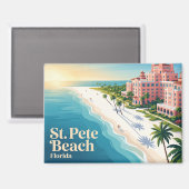 Aimant Plage de St. Pete États-Unis (Recto/Verso)