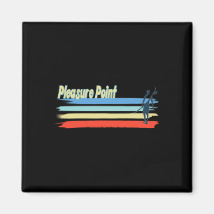 Aimant Plage de surf de Pleasure Point, Guy de surf pour
