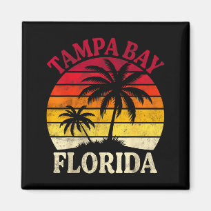 Aimant Plage de Tampa Bay Floride Palmier d'été Trocal