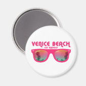 Aimant Plage de Venise Los Angeles (Recto/Verso)
