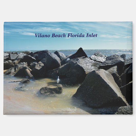 Aimant Plage de Vilano, crique de Floride (Recto)