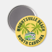 Aimant Plage de Wrightsville, Caroline du Nord (Recto/Verso)