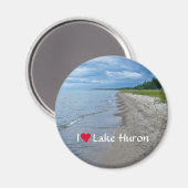 Aimant Plage d'été du lac Huron (Recto/Verso)