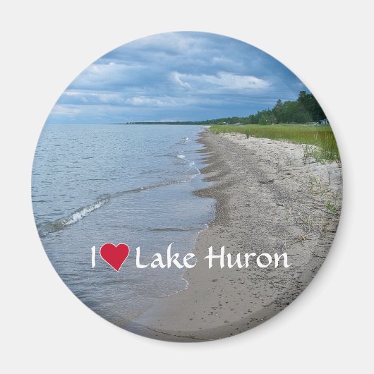 Aimant Plage d'été du lac Huron (Devant)
