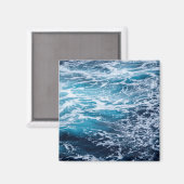 Aimant Plage d'été Waves Blue Ocean (Recto/Verso)