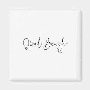 Aimant Plage d'Opale Floride Ca Rétro Pour Hommes Femmes