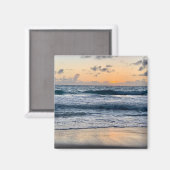 Aimant plage du lever de soleil à Hawaï (Recto/Verso)