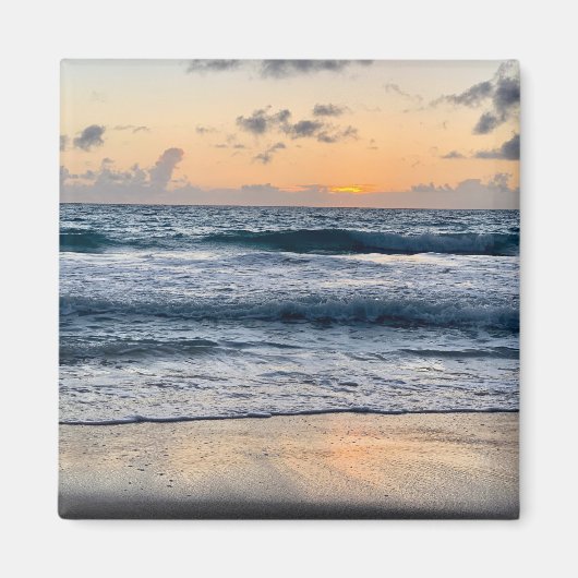 Aimant plage du lever de soleil à Hawaï (Devant)