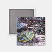 Aimant Plage effet numérique de style "impression" (Recto/Verso)