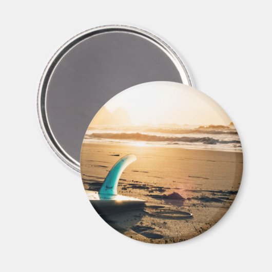 Aimant Plage en bord de surf (Recto/Verso)