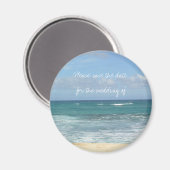 Aimant Plage Enregistrer la date (Recto/Verso)