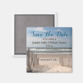 Aimant Plage Enregistrer La Date (Recto/Verso)