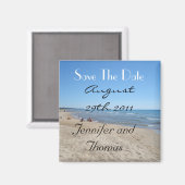 Aimant Plage Enregistrer La Date (Recto/Verso)