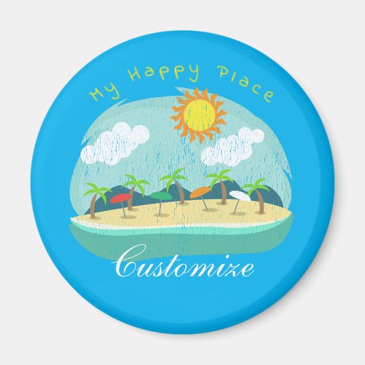Aimant Plage Happy Place Thunder_Cove (Devant)