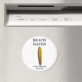 Aimant Plage Haven, Long Beach Island Custom Car Magnat 1 (In Situ (Lave-vaisselle))