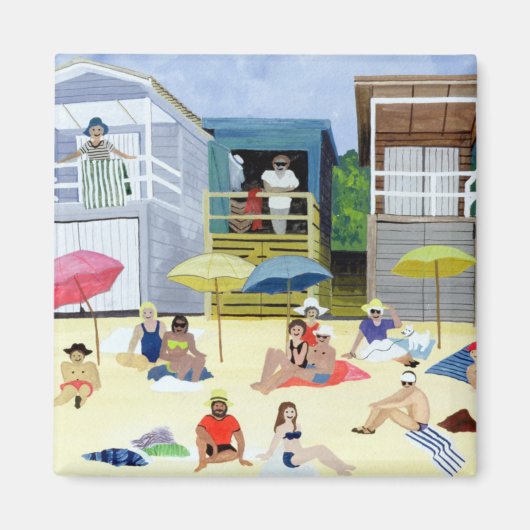 Aimant Plage Huts 1991 (Devant)