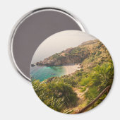 Aimant Plage isolée à Lo Zingaro, Sicile (Recto/Verso)