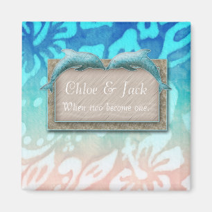 Aimant Plage Mariage Dolphin Hibiscus Flowe Enregistrer l