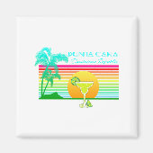 Aimant Plage Retro Punta Cana Margarita (Devant)