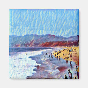 Aimant Plage rêveuse fraîche (aimant)
