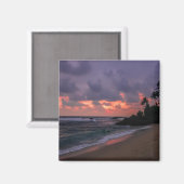 Aimant Plage romantique à Dusk (Recto/Verso)