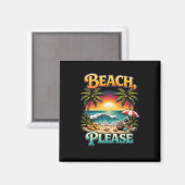Aimant Plage, s'il vous plaît (Recto/Verso)
