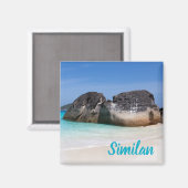 Aimant Plage Similaire Andaman Sea Phuket Thaïlande cadea (Recto/Verso)