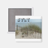 Aimant Plage sur Sylt en Allemagne (Recto/Verso)