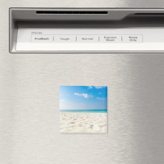 Aimant Plage tropicale Sable de mer Ciel et jour d'été (In Situ (Lave-vaisselle))