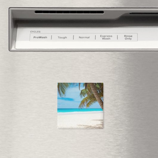 Aimant Plage tropicale Turquoise (In Situ (Lave-vaisselle))