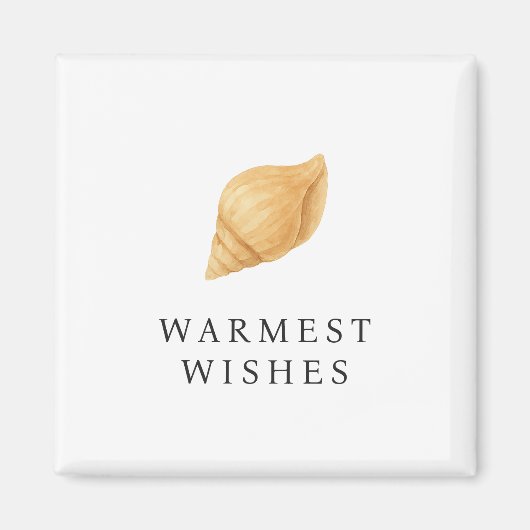 Aimant Plage Warmest Warmest moderne Noël (Devant)