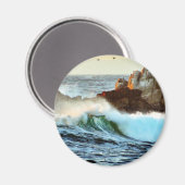 Aimant Plages Asilomar Vaves Ocean Dusk (Recto/Verso)