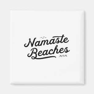 Aimant Plages De Namaste Mignonne Drôle Yoga Summer Plage