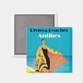 Aimant Plages de Riviera ~ Antibes (Recto/Verso)