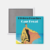 Aimant Plages de Riviera ~ Ferat Casquette (Recto/Verso)