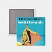 Aimant Plages de Riviera ~ Sestri Levante (Recto/Verso)