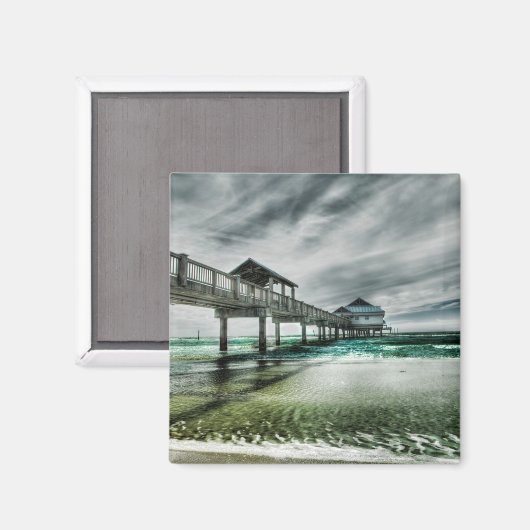 Aimant Plages tropicales | Clearwater Floride (Recto/Verso)