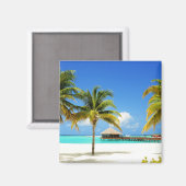 Aimant Plages tropicales | Île et lagon, Maldives (Recto/Verso)