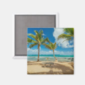 Aimant Plages tropicales | Kuau Cove Beach, Maui Hawaii (Recto/Verso)