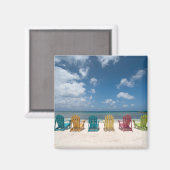 Aimant Plages tropicales | Palm Beach, Aruba (Recto/Verso)